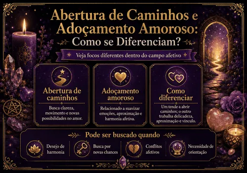 Abertura de Caminhos e Adoçamento Amoroso: Como se Diferenciam?