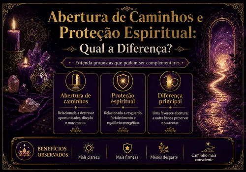 Abertura de Caminhos e Proteção Espiritual: Qual a Diferença? Abertura de Caminhos e Proteção Espiritual: Qual a Diferença?