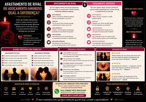 Afastamento de Rival ou Adoçamento Amoroso: Qual a Diferença?