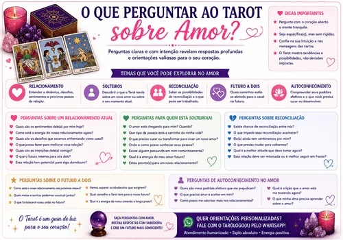 O Que Perguntar ao Tarot sobre Amor? O Que Perguntar ao Tarot sobre Amor?