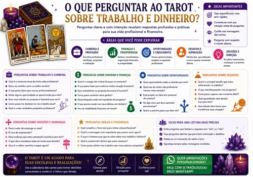 O Que Perguntar ao Tarot sobre Trabalho e Dinheiro? O Que Perguntar ao Tarot sobre Trabalho e Dinheiro?